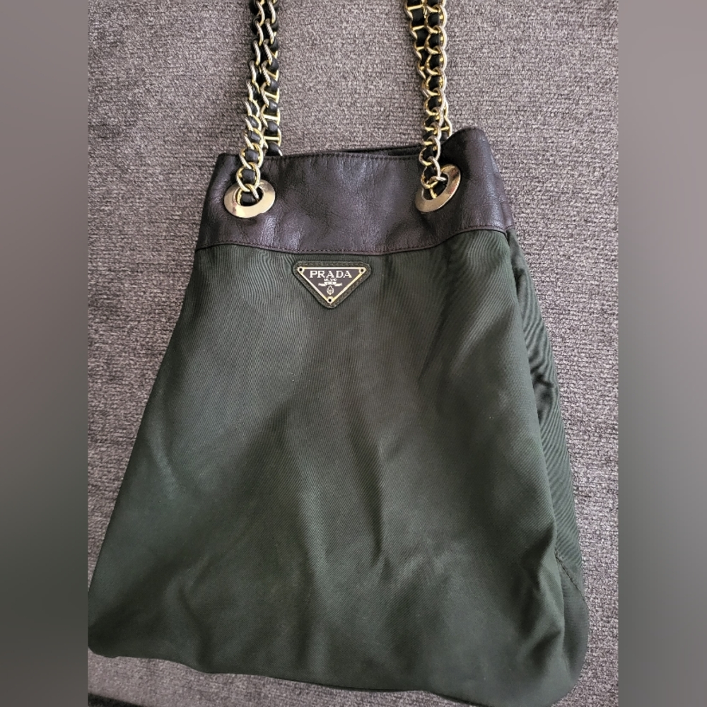 Prada Nylon Bucket Bag Used.